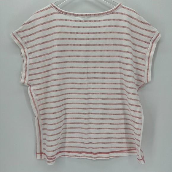 T by Talbots Striped Short Sleeve Shirts Casual Top White Plus Size 3X *Lot of 2 - Picture 6 of 14